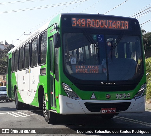 VB Transportes e Turismo 3234 na cidade de Campinas, São Paulo, Brasil, por Leonardo Sebastiao dos Santos Rodrigues. Número da foto: #9523048.