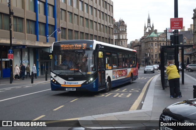 Stagecoach 26071 na cidade de Newcastle upon Tyne, Tyne and Wear, Inglaterra, por Donald Hudson. ID da foto: 9521002.