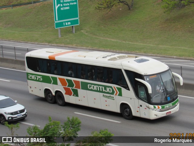 Empresa Gontijo de Transportes 21675 na cidade de São José dos Campos, São Paulo, Brasil, por Rogerio Marques. ID da foto: 9522482.