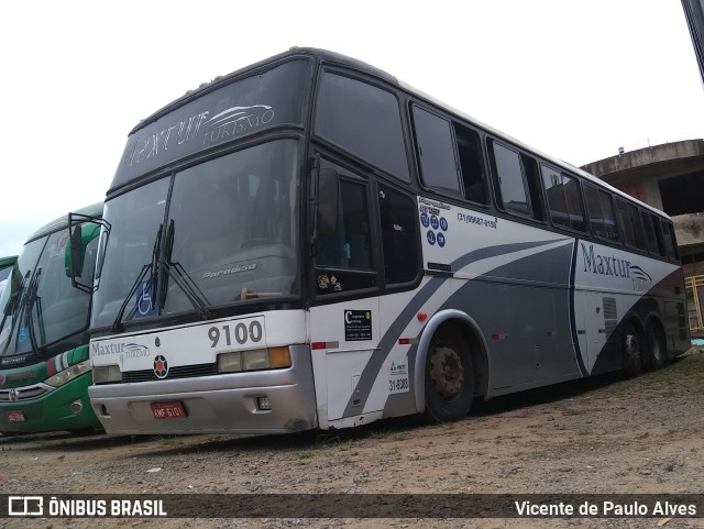 Maxtur Turismo 9100 na cidade de Ipaba, Minas Gerais, Brasil, por Vicente de Paulo Alves. ID da foto: 9521512.