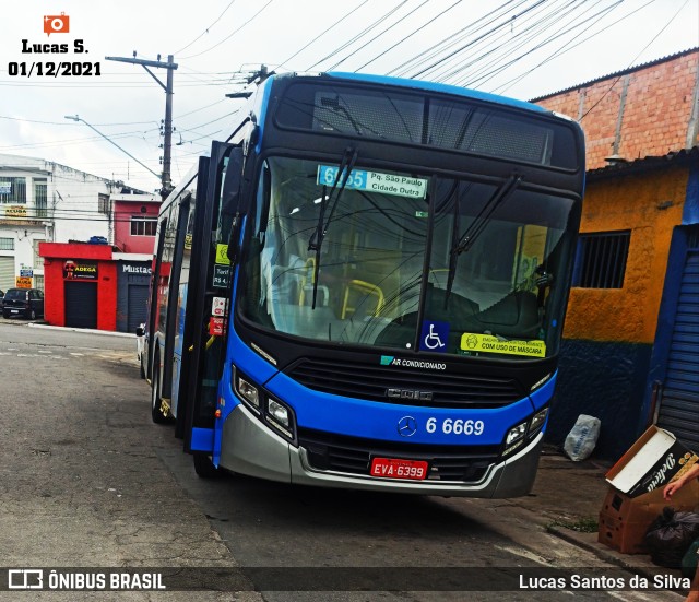 Transwolff Transportes e Turismo 6 6669 na cidade de São Paulo, São Paulo, Brasil, por Lucas Santos da Silva. ID da foto: 9522086.