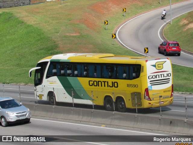 Empresa Gontijo de Transportes 18590 na cidade de São José dos Campos, São Paulo, Brasil, por Rogerio Marques. ID da foto: 9522480.