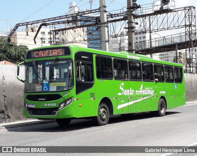 Transportes Santo Antônio RJ 161.020 na cidade de Duque de Caxias, Rio de Janeiro, Brasil, por Gabriel Henrique Lima. ID da foto: 9521963.