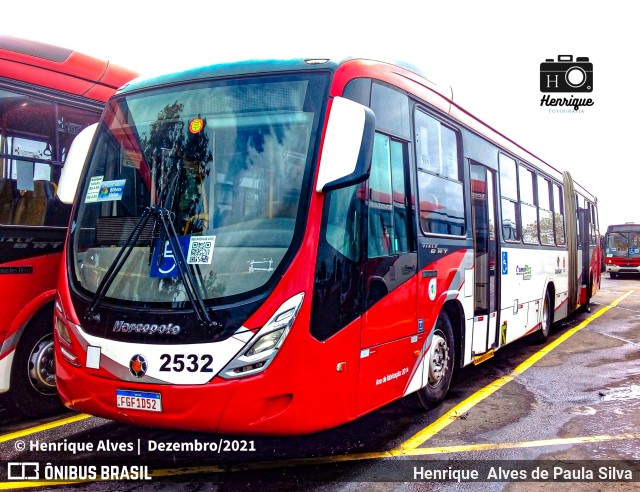 Expresso CampiBus 2532 na cidade de Campinas, São Paulo, Brasil, por Henrique Alves de Paula Silva. Número da foto: #9605486.