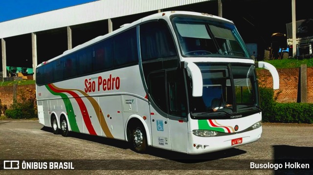 Expresso São Pedro 1450 na cidade de Santa Maria, Rio Grande do Sul, Brasil, por Busologo Holken. ID da foto: 9606783.