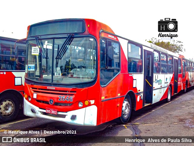 Expresso CampiBus 2646 na cidade de Campinas, São Paulo, Brasil, por Henrique Alves de Paula Silva. ID da foto: 9605520.