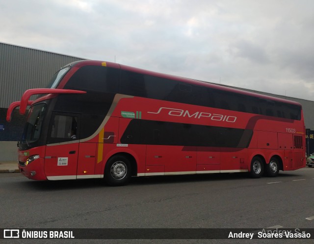 Viação Sampaio 11503 na cidade de Santos, São Paulo, Brasil, por Andrey  Soares Vassão. Número da foto: #9605337.