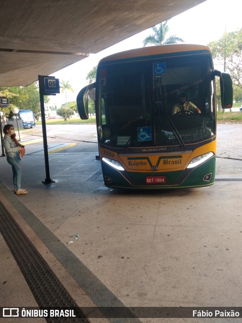 Viação Rápido Brasil 1004 na cidade de Guarujá, São Paulo, Brasil, por Fábio Paixão. ID da foto: 9606400.