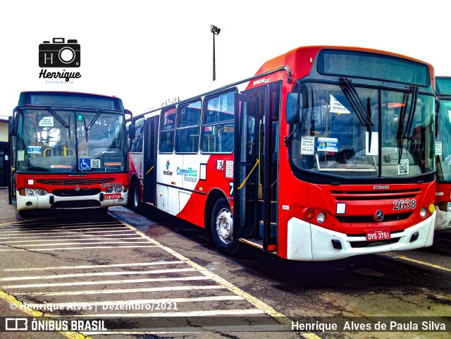 Expresso CampiBus 2638 na cidade de Campinas, São Paulo, Brasil, por Henrique Alves de Paula Silva. ID da foto: 9605518.