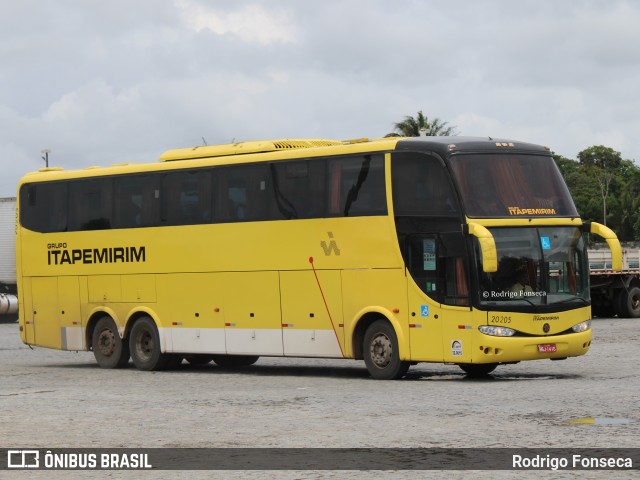 Viação Itapemirim 20205 na cidade de Messias, Alagoas, Brasil, por Rodrigo Fonseca. ID da foto: 9606772.