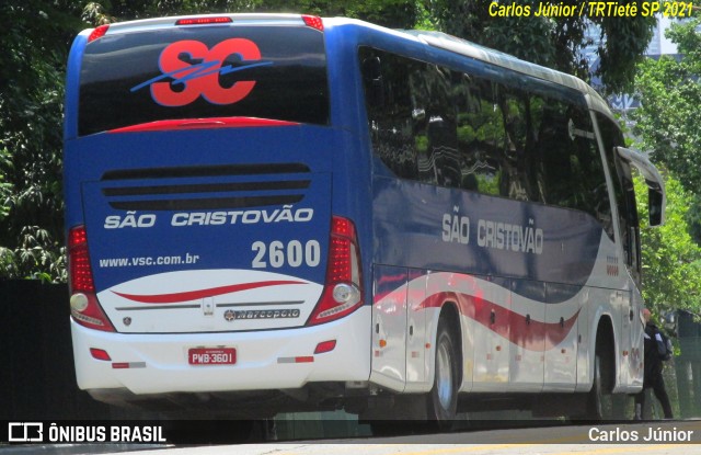 Viação São Cristóvão 2600 na cidade de São Paulo, São Paulo, Brasil, por Carlos Júnior. ID da foto: 9607592.