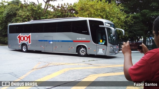 Auto Viação 1001 RJ 108.1225 na cidade de São Paulo, São Paulo, Brasil, por Fábio Santos. ID da foto: 9608412.