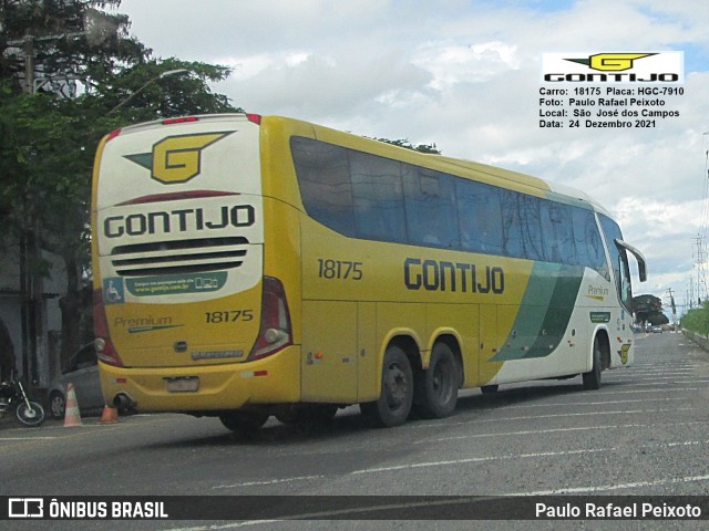 Empresa Gontijo de Transportes 18175 na cidade de São José dos Campos, São Paulo, Brasil, por Paulo Rafael Peixoto. ID da foto: 9606425.