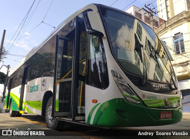 Viação Piracicabana Santos 4490 na cidade de Santos, São Paulo, Brasil, por Andrey  Soares Vassão. Número da foto: #9605468.