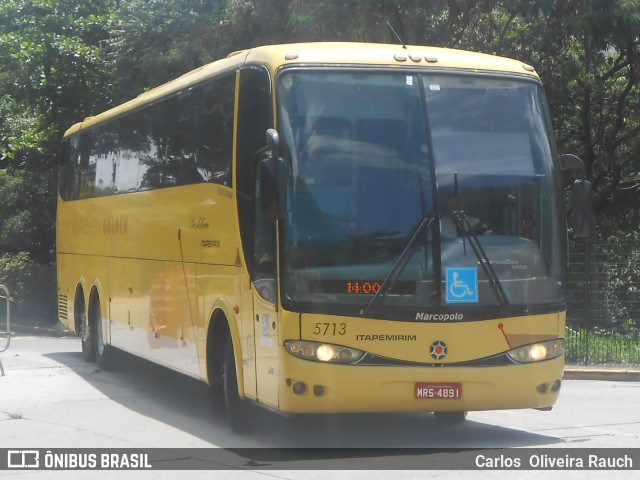 Viação Itapemirim 5713 na cidade de São Paulo, São Paulo, Brasil, por Carlos  Oliveira Rauch. ID da foto: 9606162.