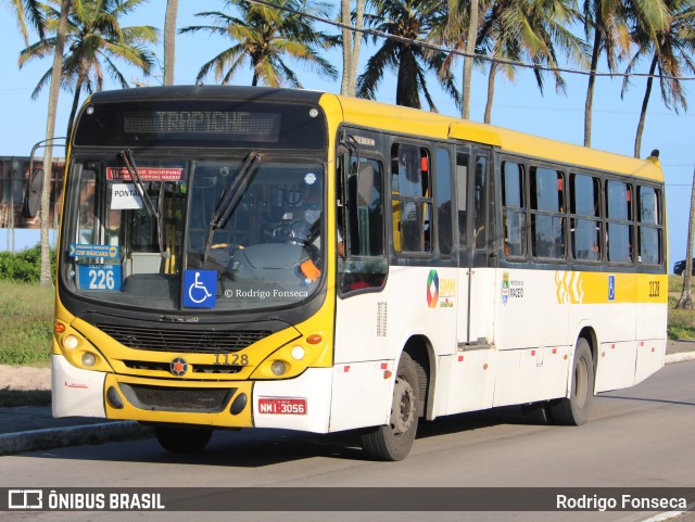 Viação Cidade de Maceió 1128 na cidade de Maceió, Alagoas, Brasil, por Rodrigo Fonseca. ID da foto: 9606645.