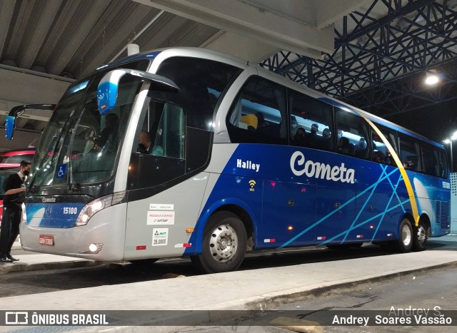 Viação Cometa 15100 na cidade de Santos, São Paulo, Brasil, por Andrey  Soares Vassão. Número da foto: #9605402.