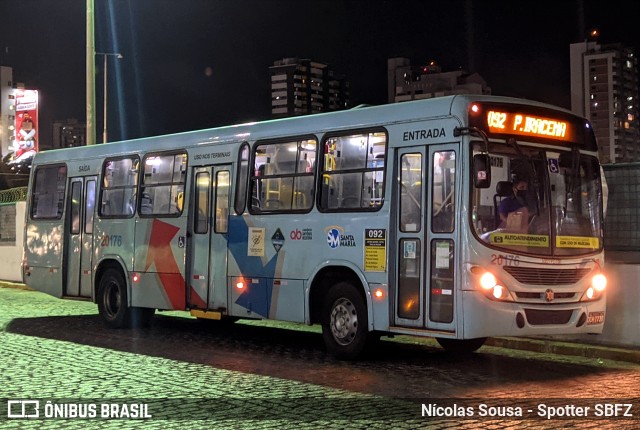Empresa Santa Maria 20176 na cidade de Fortaleza, Ceará, Brasil, por Nícolas Sousa - Spotter SBFZ. Número da foto: #9604920.