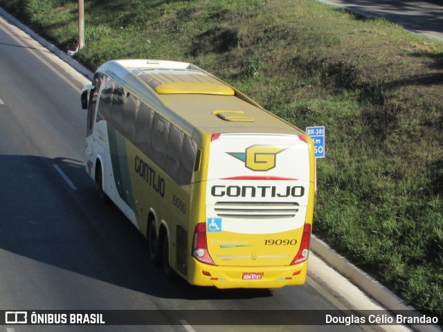 Empresa Gontijo de Transportes 19090 na cidade de Belo Horizonte, Minas Gerais, Brasil, por Douglas Célio Brandao. ID da foto: 9607944.