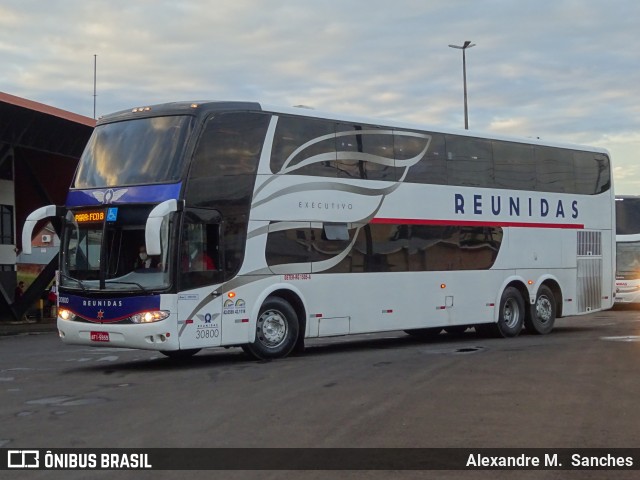 Reunidas Transportes Coletivos 30800 na cidade de Palmas, Paraná, Brasil, por Alexandre M.  Sanches. Número da foto: #9609414.