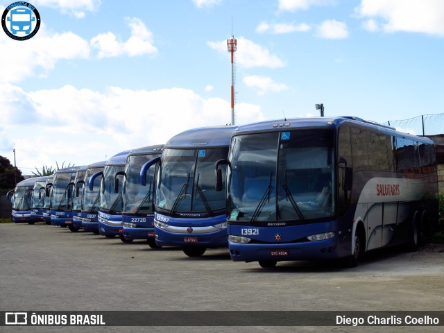 Viação Salutaris e Turismo 13921 na cidade de Vitória da Conquista, Bahia, Brasil, por Diego Charlis Coelho. ID da foto: 9609635.