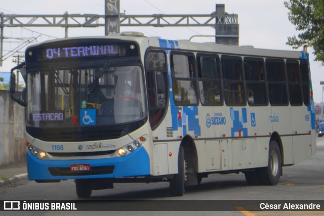 Radial Transporte Coletivo 1198 na cidade de Suzano, São Paulo, Brasil, por César Alexandre. Número da foto: #9610661.