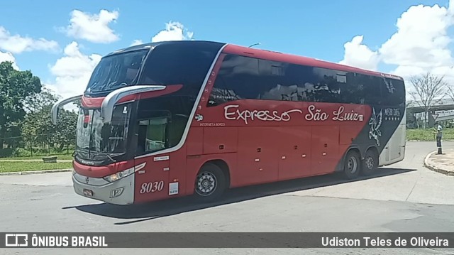 Expresso São Luiz 8030 na cidade de Brasília, Distrito Federal, Brasil, por Udiston Teles de Oliveira. Número da foto: #9610669.