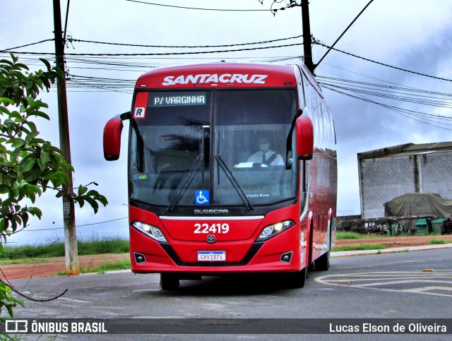 Viação Santa Cruz 22419 na cidade de Alfenas, Minas Gerais, Brasil, por Lucas Elson de Oliveira. Número da foto: #9609403.