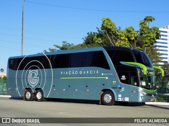 Viação Garcia 8424 na cidade de São Paulo, São Paulo, Brasil, por FELIPE ALMEIDA. Número da foto: #9608768.