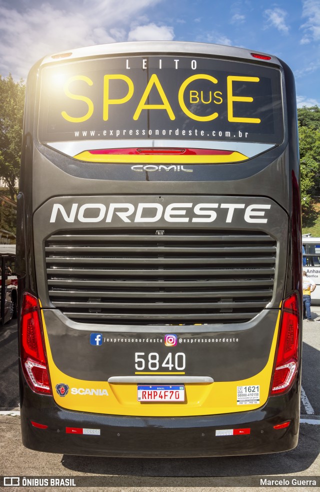 Expresso Nordeste 5840 na cidade de São Paulo, São Paulo, Brasil, por Marcelo Guerra. Número da foto: #9611590.