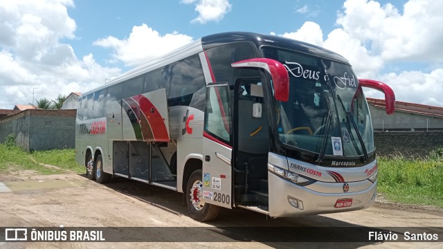 TransCosta Turismo 2800 na cidade de Cruz das Almas, Bahia, Brasil, por Flávio  Santos. ID da foto: 9611289.