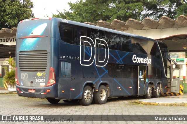 Viação Cometa 14302 na cidade de Cubatão, São Paulo, Brasil, por Moiséis Inácio. ID da foto: 9609452.