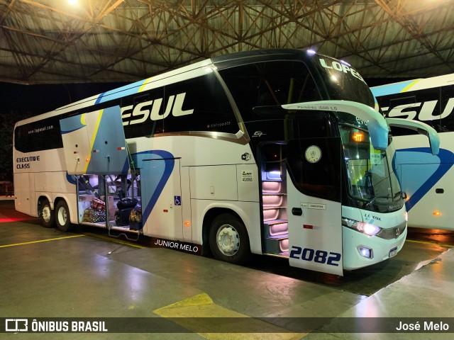 LopeSul Transportes - Lopes e Oliveira Transportes e Turismo - Lopes Sul 2082 na cidade de Maringá, Paraná, Brasil, por José Melo. ID da foto: 9609267.