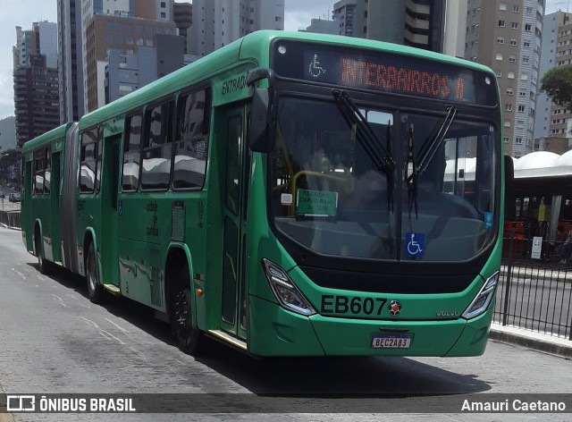 Auto Viação São José dos Pinhais EB607 na cidade de Curitiba, Paraná, Brasil, por Amauri Caetano. Número da foto: #9611648.
