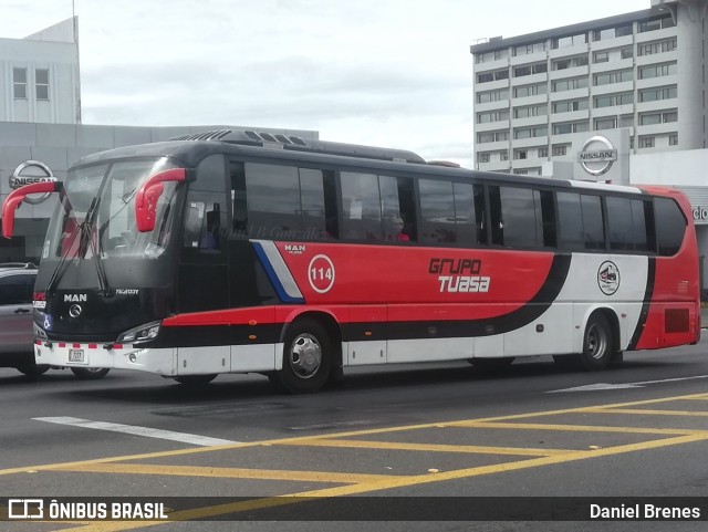 TUASA - Transportes Unidos Alajuelenses 114 na cidade de Merced, San José, San José, Costa Rica, por Daniel Brenes. Número da foto: #9611551.