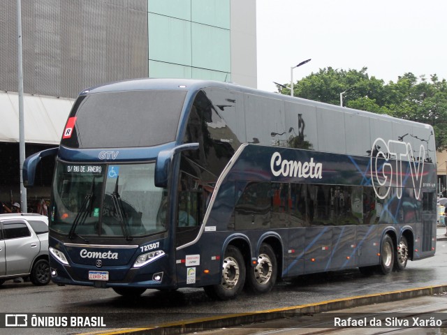 Viação Cometa 721307 na cidade de Rio de Janeiro, Rio de Janeiro, Brasil, por Rafael da Silva Xarão. ID da foto: 9611193.