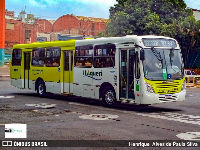 Viação Itaqueri 1405 na cidade de Piracicaba, São Paulo, Brasil, por Henrique Alves de Paula Silva. ID da foto: 9524406.