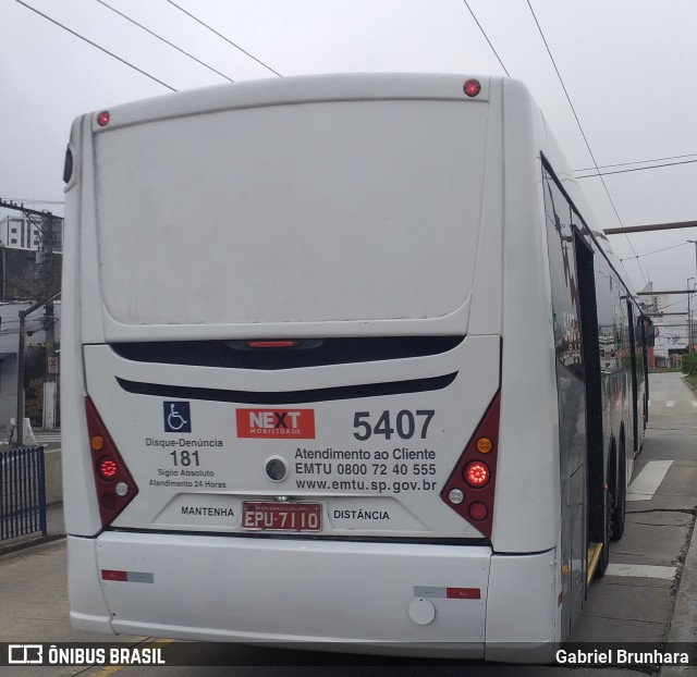 Next Mobilidade - ABC Sistema de Transporte 5407 na cidade de São Bernardo do Campo, São Paulo, Brasil, por Gabriel Brunhara. Número da foto: #9524058.
