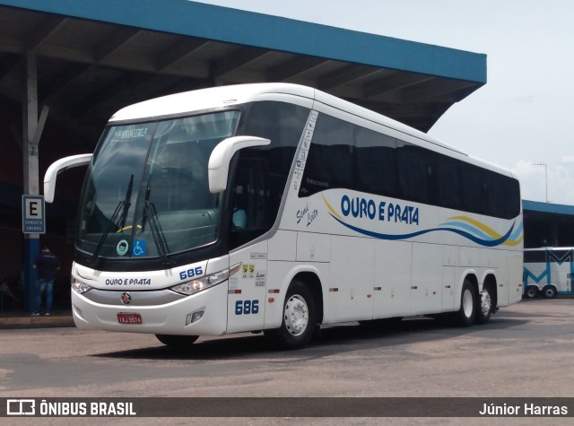 Viação Ouro e Prata 686 na cidade de Porto Alegre, Rio Grande do Sul, Brasil, por Júnior Harras. Número da foto: #9524038.