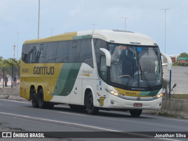 Empresa Gontijo de Transportes 18320 na cidade de Jaboatão dos Guararapes, Pernambuco, Brasil, por Jonathan Silva. ID da foto: 9523660.