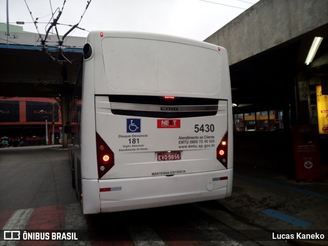 Next Mobilidade - ABC Sistema de Transporte 5430 na cidade de Santo André, São Paulo, Brasil, por Lucas Kaneko. ID da foto: 9523210.