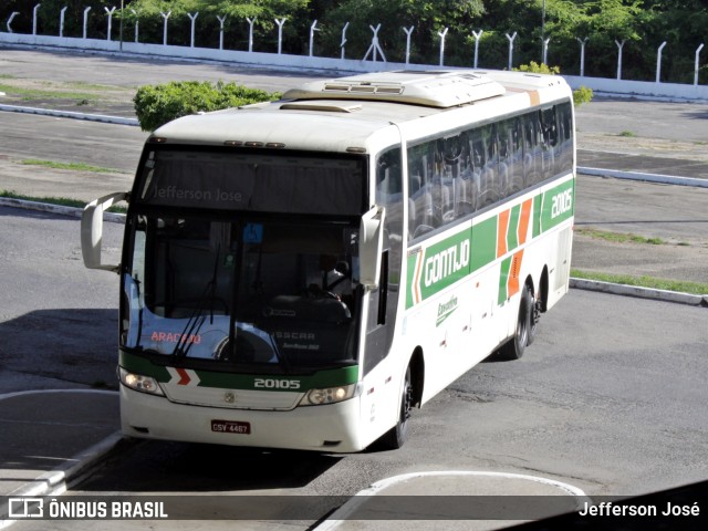 Empresa Gontijo de Transportes 20105 na cidade de Aracaju, Sergipe, Brasil, por Jefferson José. ID da foto: 9524581.