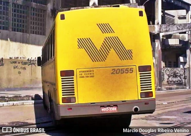 Viação Itapemirim 20555 na cidade de Rio de Janeiro, Rio de Janeiro, Brasil, por Márcio Douglas Ribeiro Venino. ID da foto: 9525742.