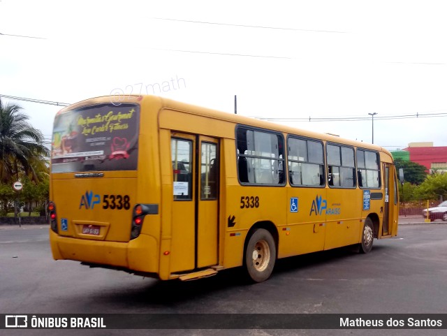 AVP - Auto Viação Paraíso 5338 na cidade de Aracaju, Sergipe, Brasil, por Matheus dos Santos. Número da foto: #9523440.