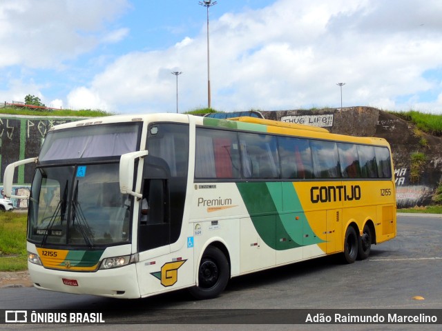 Empresa Gontijo de Transportes 12155 na cidade de Belo Horizonte, Minas Gerais, Brasil, por Adão Raimundo Marcelino. ID da foto: 9525653.