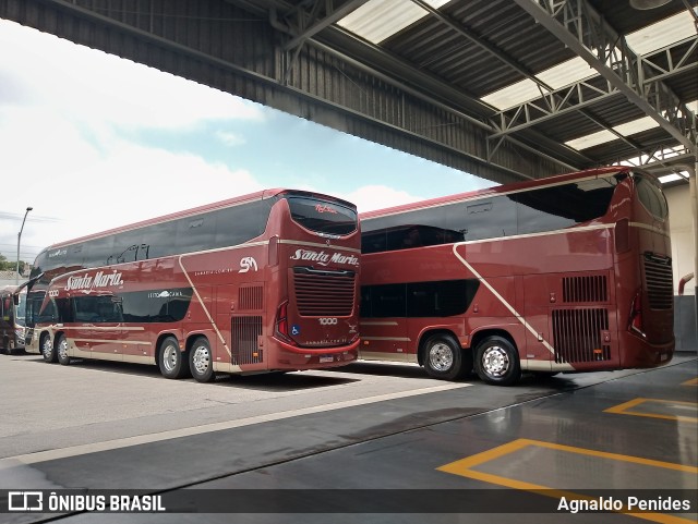 Santa Maria Fretamento e Turismo > Transportes Santa Maria(SP) 1000 na cidade de São Bernardo do Campo, São Paulo, Brasil, por Agnaldo Penides. Número da foto: #9526142.