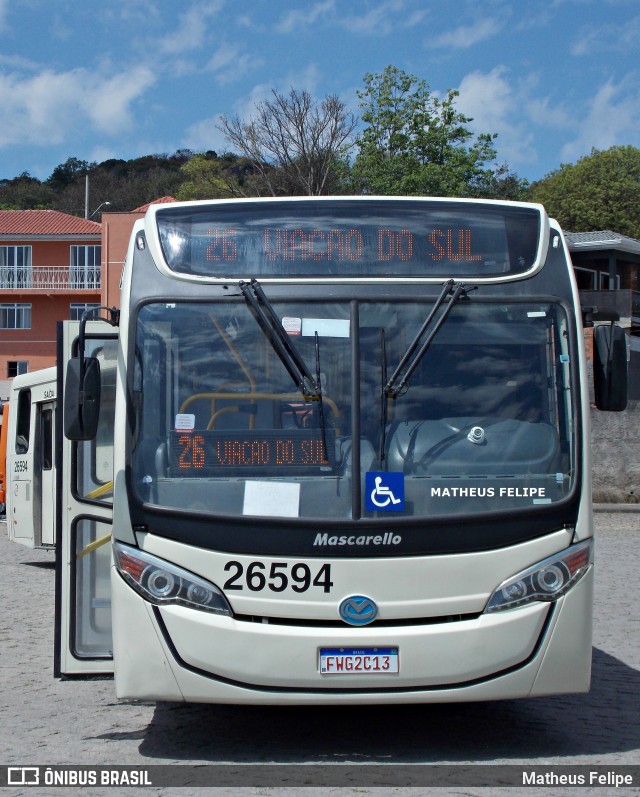 Viação do Sul 26594 na cidade de Curitiba, Paraná, Brasil, por Matheus Felipe. Número da foto: #9527313.