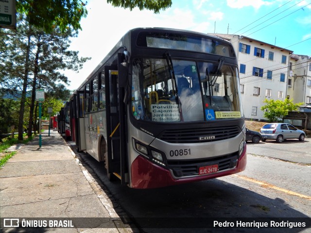 Auto Viação Urubupungá 00851 na cidade de Cajamar, São Paulo, Brasil, por Pedro Henrique Rodrigues . ID da foto: 9526047.