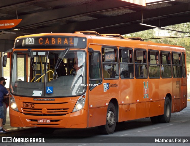 Viação Santo Ângelo 18602 na cidade de Colombo, Paraná, Brasil, por Matheus Felipe. ID da foto: 9527286.