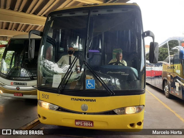 Viação Itapemirim 5101 na cidade de Ribeirão Preto, São Paulo, Brasil, por Marcelo Horta. ID da foto: 9528034.